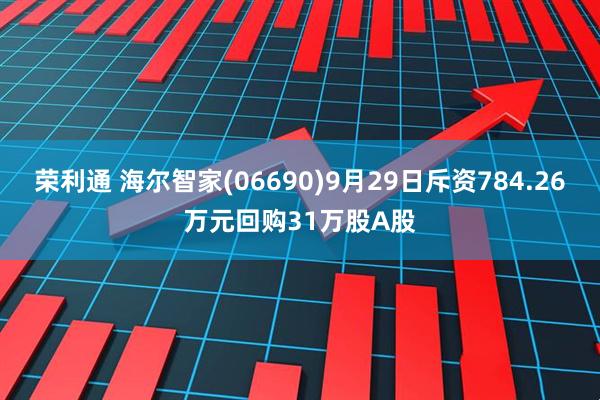 荣利通 海尔智家(06690)9月29日斥资784.26万元回购31万股A股